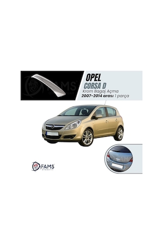 Opel Corsa D Krom Bagaj Açma 2006-2014 Arası Paslanmaz Çelik
