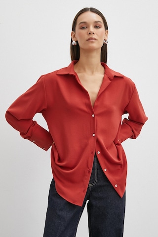 Never More Basic Polyester Gömlek Kiremit Kiremit