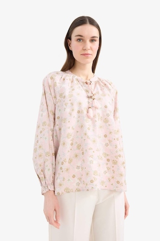DeFacto Relax Fit Desneli Uzun Kollu Tesettür Gömlek Tunik E1100AX25HSPN681