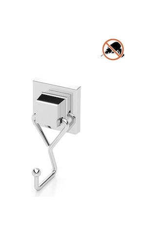 Tekno Tel Ef-237 Yapışkanlı Banyo Tekli Askı Bornozluk Krom