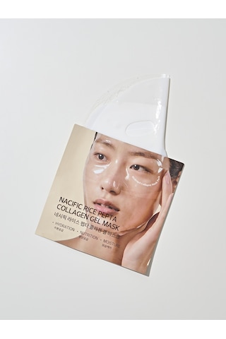 NACIFIC Rice Pepta Collagen Yüz Maskesi , Peptit + Kolajen + Pirinç Özü , Nemlendirici & Sıkılaştırıcı Jel Maske
