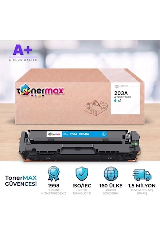 Hp 203a Cf541a Mavi Uyumlu Toner A Plus / Color Laserjet Pro M254 / M280 / M281