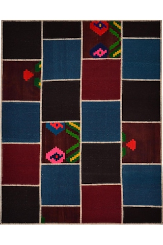 Patchwork El Örgüsü Anadolu Kilimi – Spring (425718334)
