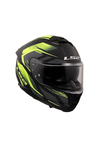 Kapalı Kask Ls2 Stream 2 Fury Mat Siyah Gri Neon Sarı 3XL