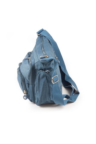 Krinkıl / Klinkır Su Geçirmez Kumaş Çok Gözlü Çapraz Kol Ve Omuz Postacı Çantası 116g Mavi