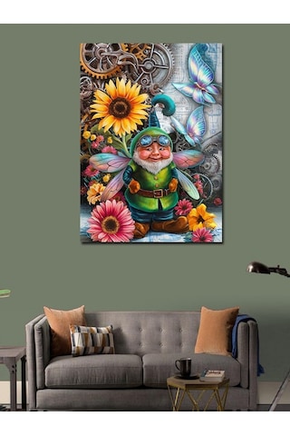 Kanvas Tablo Tarot Kartları Ve Kadın 100cmx140cm