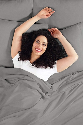 Çift Kişilik 160X200 Lastikli Çarşaf Takımı-Gri