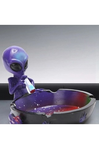 Ulzyvf Mavi Küllük, Reçine Sigara Sevimli Serin Dekoratif Aksesuar, Sigara Tablası El-boyalı Ev Fantezi