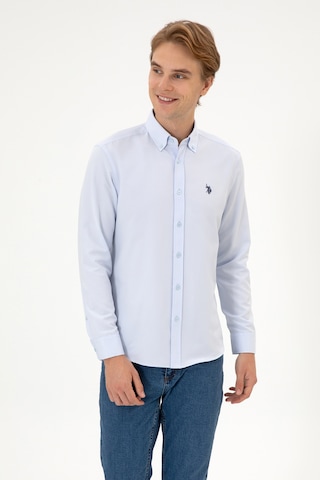 U.s. Polo Assn. Erkek Açık Mavi Gömlek Basic 50316723-vr003 Acık Mavı