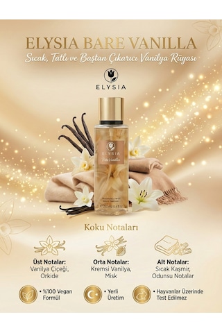 Elysia Bare Vanilla Vücut Spreyi 250 ML