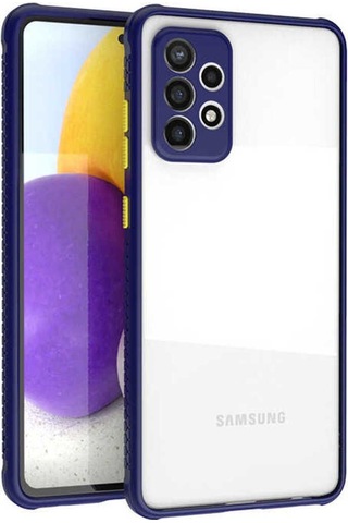 Samsung Uyumlu Galaxy A72 Kılıf Zore Kaff Kapak Lacivert