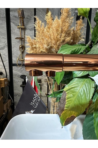 İsaoğlu Yapı Bronz Mutfak Bataryası Arıtmalı Evye Musluğu Bakır Bronz Armatür Arıtıcılı Bakır