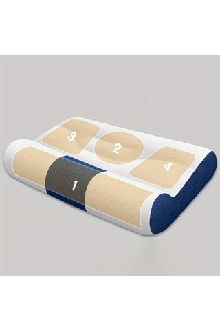 Trendooze Üçüncü Nesil Mavi Boyun Yastığı, Uyku Destekli Servikal Yastık Diğer