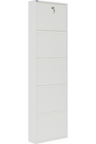 Ceha  Kilitli 5'li Metal Ayakkabılık - Kar Beyaz K.AYK-5 /AB9003/KL Beyaz