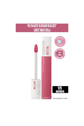 Maybelline New York Super Stay Matte Ink Likit Ruj 125 Inspirer