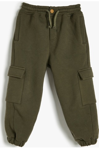 Koton Basic Jogger Eşofman Altı Cepli Beli Bağlamalı Şardonlu Haki 4wmb40131tk 4WMB40131TK869 Haki