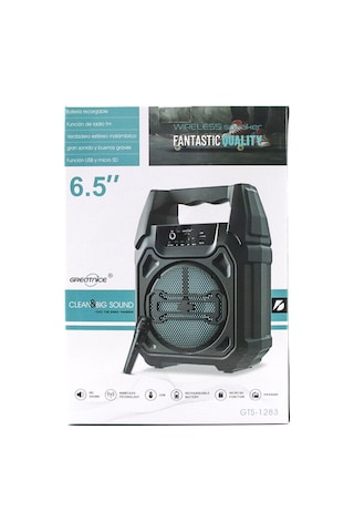 Fantastic Quality Q-max Ps-1283 Bluetooth Wireless Mikrofonlu Hoparlör Ve Speaker 6.5'' Usb Sarjlı