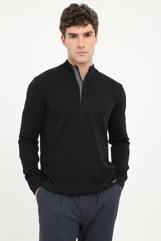 Dufy Erkek Regular Fit Siyah Triko-16929