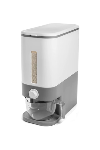 Gq 11,3 Kg Pirinç Dispenseri, Kapaklı Büyük Tahıl Kabı Depolama