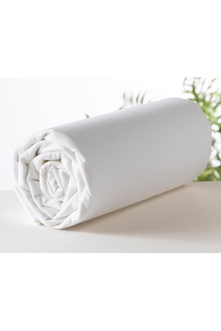 Teks Pamuklu Beyaz 180x200+2x50x70 Battal Boy Lastikli Çarşaf Takımı