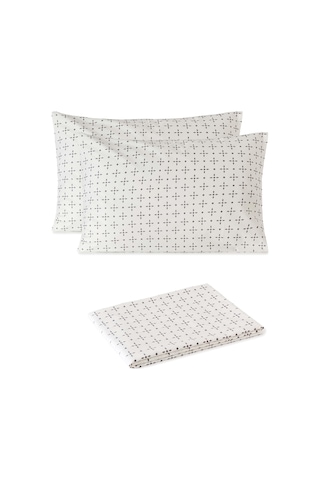 Mix & Match Nova %100 Pamuk Çift Kişilik Çarşaf Seti Beyaz