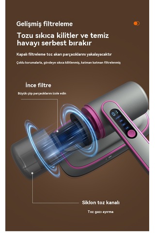 Ev Akülü Elektrikli Süpürge Akar Sökücü 50-mor