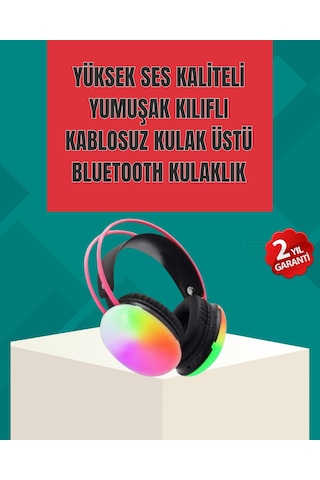 Hmngoxx Type-c Şarjlı Rgb Işıklı Bluetooth Oyuncu Kulaklığı Tkndhmngoxx