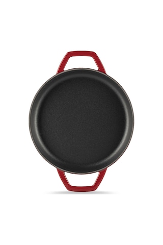 Hosseven 22cm Hs Y Ktv Sh Sahan Çift Kulplu Kırmızı Kırmızı