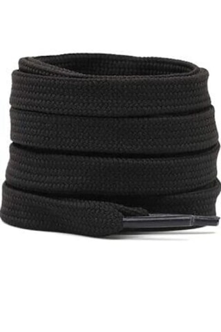 Mece Spor Spor Ayakkabı Bağcığı 120 Cm - 1 Çift Krampon Halı Saha Sneakers Uyumlu Siyah