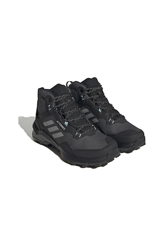Adidas Terrex Ax4 Mid Goretex Womens Boat Su Geçirmez Nefes Alan Bilekli Trekking Kadın Bot Gri Gri