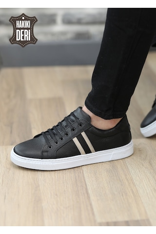 Hakiki Deri Günlük Rahat Erkek Sneaker Ayakkabı Grov8893 001