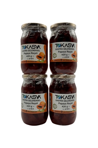 Tokasya Papaya Reçeli Kavanoz 4 x 420 G