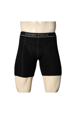 Kennpaul 3'lü Nefes Alan Bambu Boxer - Uzun Paça Cilt Dostu, Esnek Siyah - Lacivert - Füme