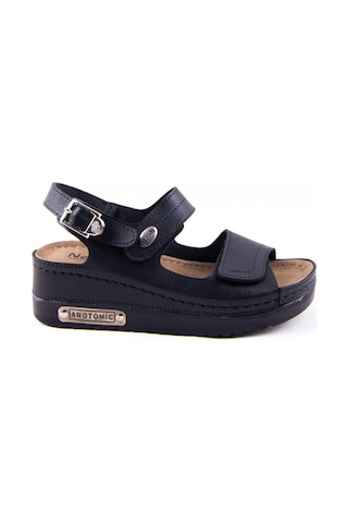 Dagoster Dza37-3014 Siyah Günlük Ortopedik Kadın Sandalet Siyah