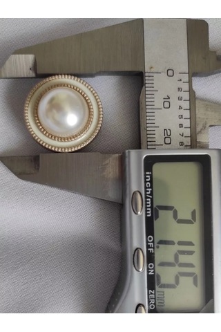 Modiste 21 Mm Çapında İnci Görünümlü Düğmeler, 10 Adet 95220883
