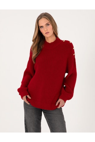 Pierre Cardin Kadın Kırmızı Kazak /triko 50316342-vr030 Kırmızı