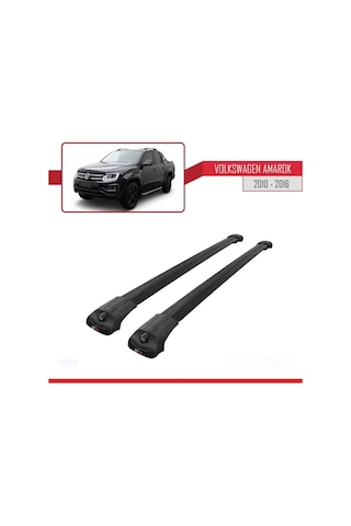 Volkswagen Amarok 2010-2016 Arası İle Uyumlu Ace-1 Ara Atkı Tavan Barı Siyah