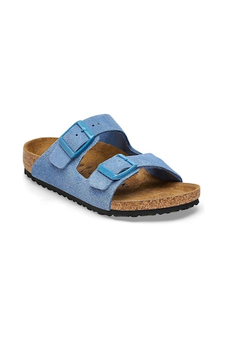 Birkenstock Arizona Kids Suede Leather Çocuk Terlik C-bst1026915f0040 Mavi