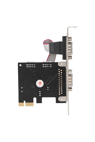 Fosenze Pcı-e X1 Arayüzlü 2 Adet 9-pin Rs232 Seri Port Kartı, Wch382l Çipi, 230.4 Kbps, Windows/linux/dos Desteği