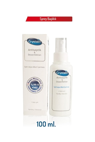 Crystalin Antiseptik&Dezenfektan 100 Ml (Fabrika Satış Mağazası)