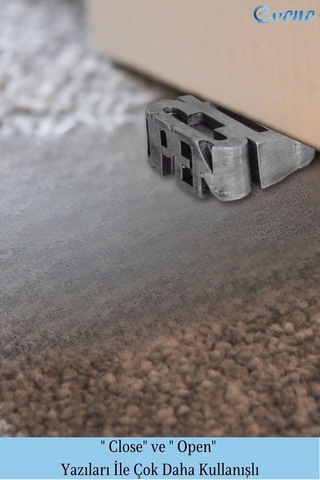 Kapı Stoperi Gümüş Eskitme Renk Dekoratif Kapı Tutucu Durdurucu Close Model