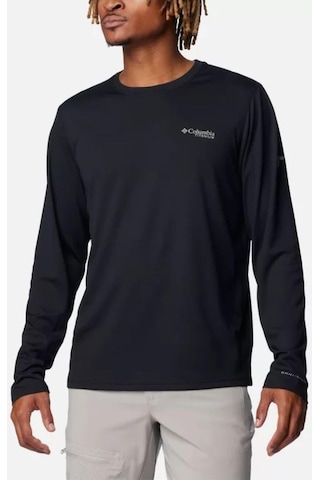 Columbia Ao8179 Summıt Valley Ls Crew Uzun Kol Tişört Siyah-siyah Siyah