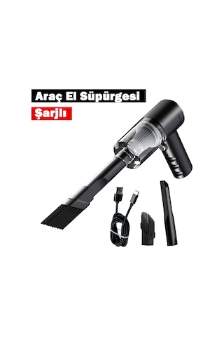 Araç El Süpürgesi Şarjlı Vakumlu Çok Fonksiyonlu Mini Süpürge
