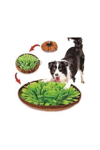 Köpek Yavaş Besleme Matı Mama Bulmaca Matı - Köpek Oyuncak Yeşil