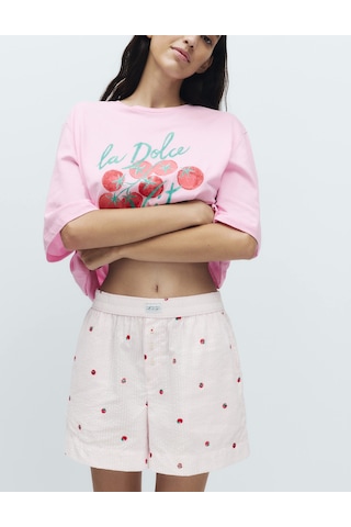 Marks & Spencer Desenli Pijama Altı T37003512S Pembe Mix