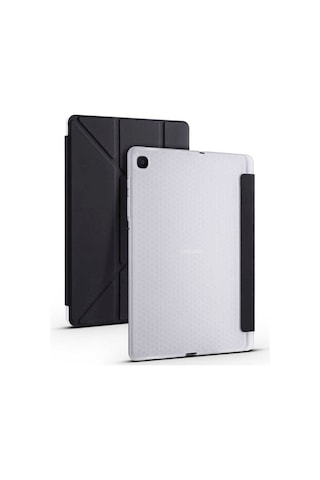 Galaxy Uyumlu Tab S6 Lite P610 Kılıf Zore Tri Folding Smart With Pen Sta