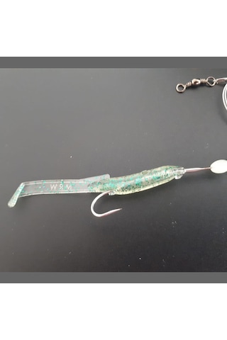Levrek Lüfer Avcısı Çelik Telli Silikon Balık 6,5 Cm