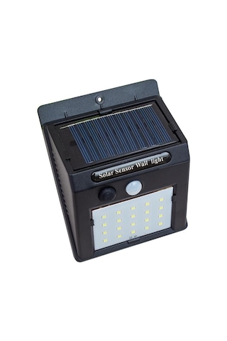 Ayt Powermaster Pm-4528 Solar Güneş Enerjili Sensörlü Duvar Tipi 20 Ledli Led Aplik Bahçe Aydınlatma Lambası