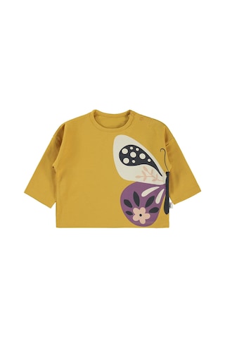 Civil Baby Büyük Kelebek Baskılı 6-18 Ay Sweatshirt - Hardal