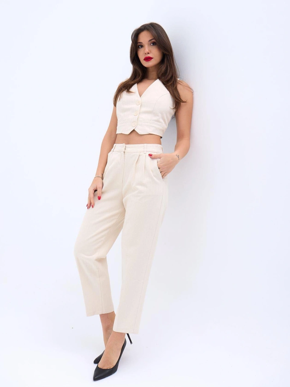İkales 6917 Pantolon-bej